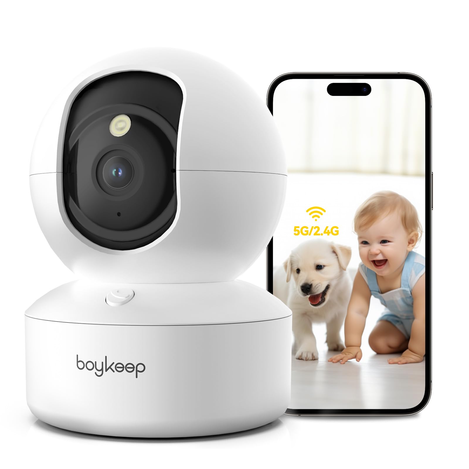 2K WiFi Pet Camera – 360° PTZ