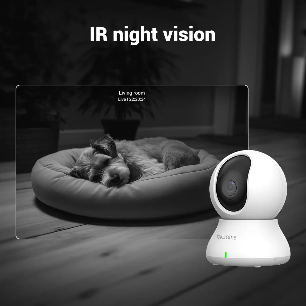 2K WiFi Pet Camera – 360° PTZ